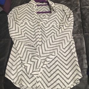 Express STRIPED portfolio button down